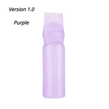 HSF silicone scalp massage brush for hair dye application and scalp care, shown with flexible bristles