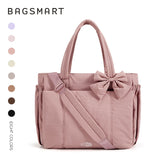 HSF Marketplace BAGSMART large capacity tote bag for women with multiple pockets, versatile commuting handbag, shoulder sport bag