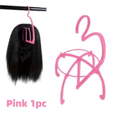 1/4pcs Plastic Wig Hanger Stand Hat Folding Rack Holder Black Pink Portable Styling & Organizing Wigs Storage Rack Display Tools