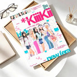 Kpop girl idol group kiiikiii self-adhesive poster wall art by HSF Marketplace