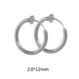 6-piece stainless steel textured hoop earrings for DIY jewelry making by HSF Marketplace