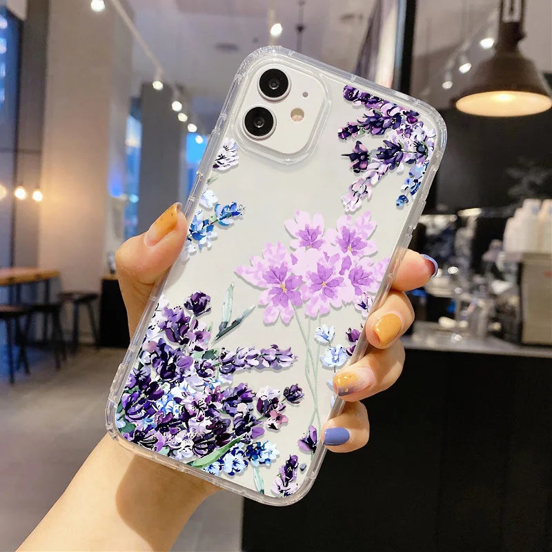 Flower phone case for iPhone 17, 18 Pro Max, 15, 14, 13, 12, and 11 by HSF Marketplace