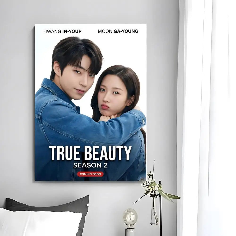 True Beauty Korean romance drama poster, K-culture wall decor by HSF Marketplace