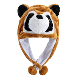 Women's 3D animal style plush winter hat with funny decorative couple design by HSF Marketplace