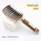 HAIRSOFLY detangling hair brush for wet curly hair with scalp massage bristles