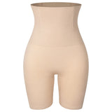 Women's high-waisted tummy control shapewear shorts by HSF Marketplace, black slip shorts for thigh smoothing