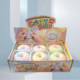 Bestseller Crunchy Chocolate Squishy Toy, Donut Macaron Handmade Ball Crispy Squeeze Stress Relief Fidget Toy