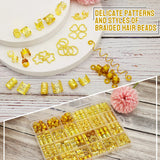 260-piece hair beads and cuffs set for braids and dreadlocks by HSF Marketplace
