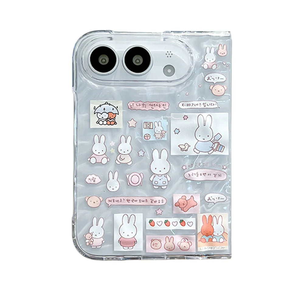 Cute cartoon rabbit shockproof phone case for iPhone by HSF Marketplace