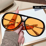 Green leopard print oversized sunglasses for women with thick frames and pilot style, trendy summer fashion outdoor shades by HSF Marketplace.