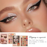 HSF Marketplace eyeshadow palette book with 76/91/117 matte, shimmer and glitter colors for makeup looks