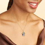 Cute beagle pendant necklace, elegant dog lover jewelry by HSF Marketplace