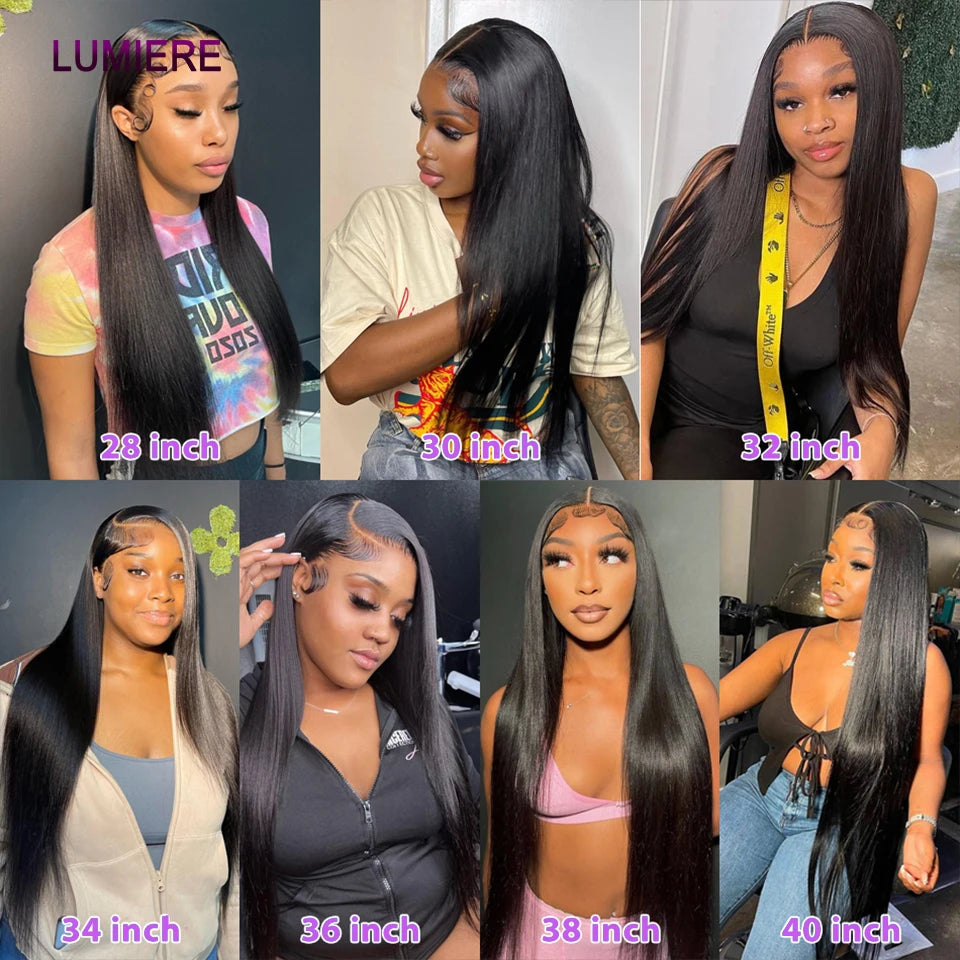 18A Bone Straight Human Hair Bundles With Closure HD Transparent Deep Curly Hair Weave Bundles With Frontal Closure Hair Extensi