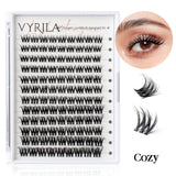 C curl mix lash clusters for natural 3D wispy false eyelash extensions by HSF Marketplace