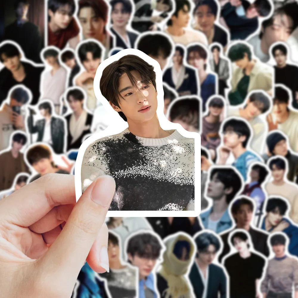 Korean drama male lead stickers for laptops and phone cases by HSF Marketplace