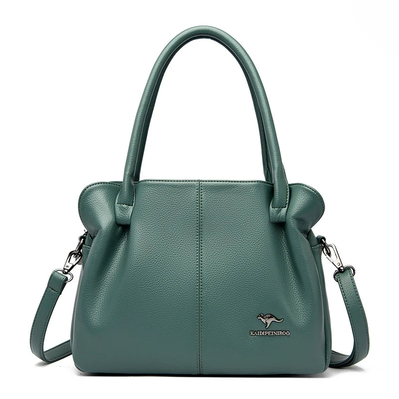 Luxury HSF Marketplace women's leather handbag with spacious interior, casual shoulder design, large capacity tote bag for everyday use