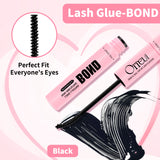 10ml Cluster Lash Glue Waterproof Sweatproof Black Eyelash Adhesive Quick-Dry Clusters Hold up to 72 Hours