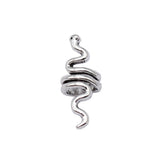 WYSIWYG 10pcs 10x10x25mm 2 Colors Snake Hair Braid Bead Accessories Pendant For DIY Jewelry Making Handmade Jewelry Findings