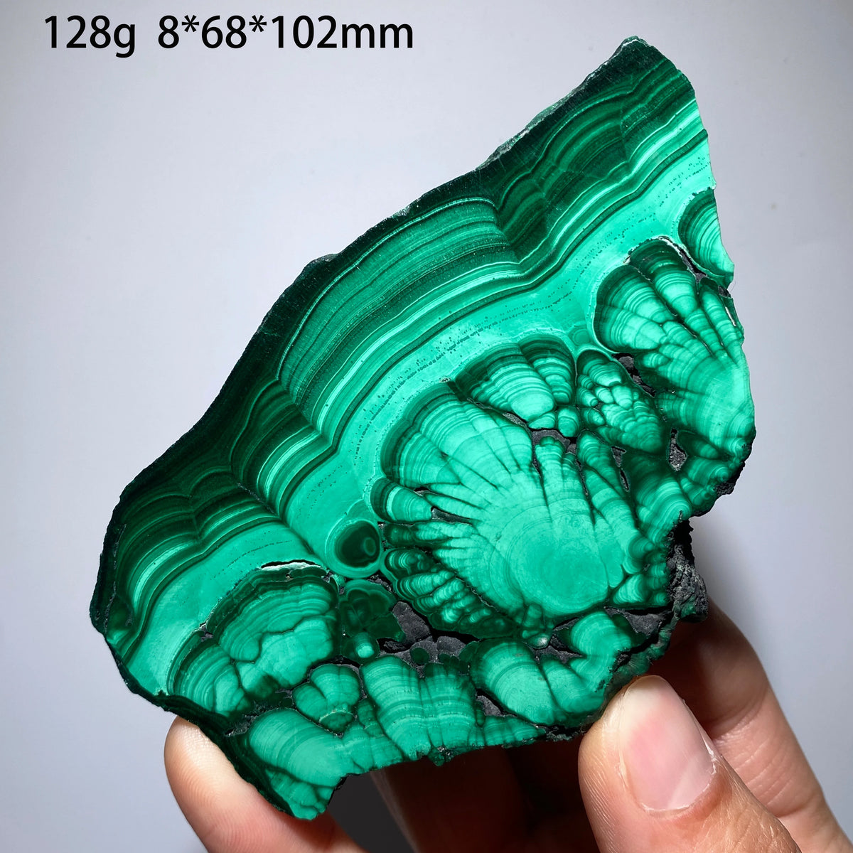 Natural Malachite Mineral Specimens Slab Slices Single-Sided Polished Quartz Crystal Healing Stone Home Decor