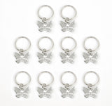 Silver star pearl hair braid dreadlock beads, 10-pack styling accessories by HSF Marketplace