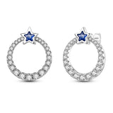Orstarry S925 sterling silver 18k gold classic knot stud earrings for women, close-up jewelry image