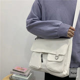 Women’s casual messenger bag by HSF Marketplace, printed canvas shoulder purse with a simple, stylish design for everyday use.