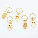 5pcs/bag Hair Braid Bead Butterfly Dreadlock Beads Ring Braiding Hair Sparkly Hair Styling Tool Bohemian Braid Hairs Accessories