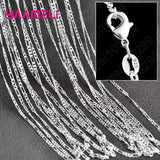 925 sterling silver charm link chain necklace, 10-piece jewelry set by HSF Marketplace