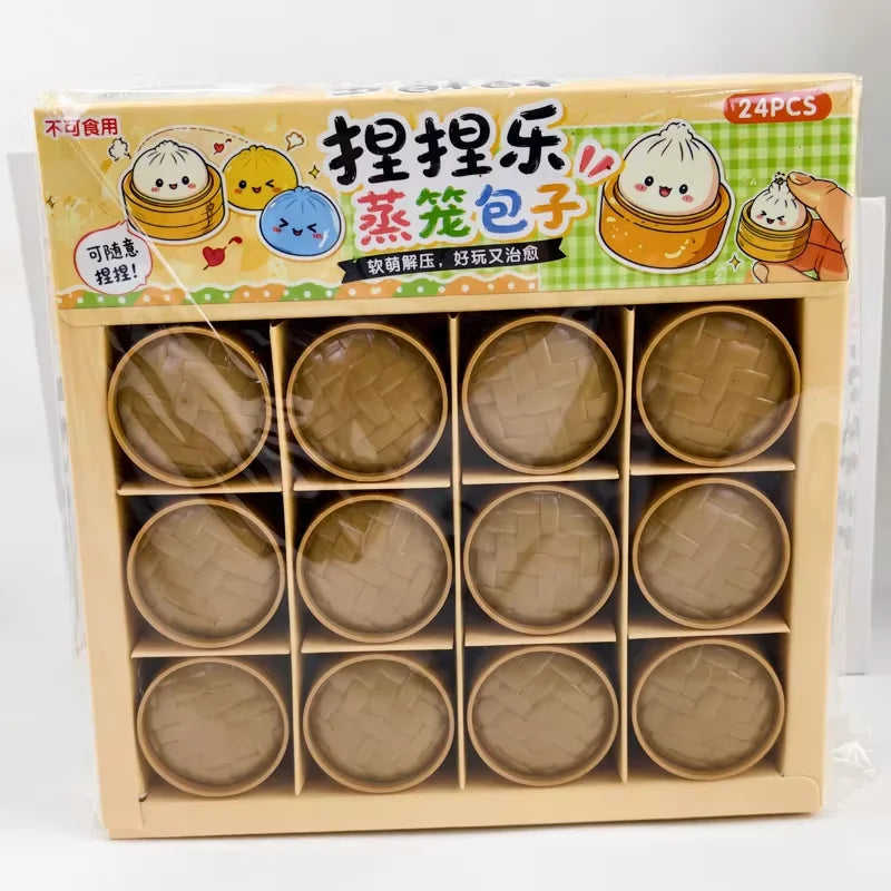 HSF Marketplace 24-day advent calendar with cute dumpling bun squishy blind box fidget toys for Christmas surprises