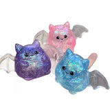 2026 Halloween Glitter Luminous  Maltose Squishy Squeeze Balls Stress Relief Slow Rebound Pinch Toy Halloween Party Favors