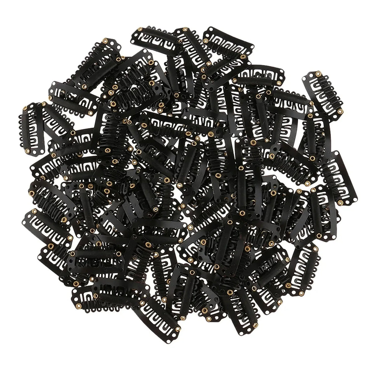50/20pcs 2.3cm-3.2cm Black Brown Color Wig Clips Snap Clip For Hair Extension Wig Weft Wig PP Hairpins Large Clips Styling Tools
