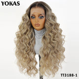 30 Inch Synthetic And Blend Lace Wigs For Women Body Wave Women Wigs 13x6 HD Lace Frontal Wigs With Baby Hair For African Female