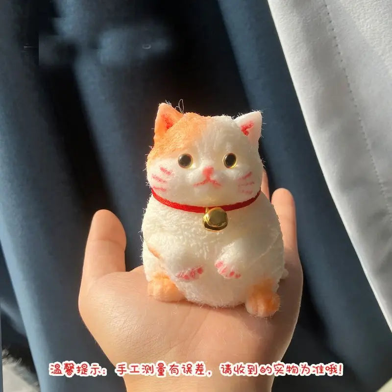 Soft Cute Cat Squishy Toy Kawaii Slow Rising Animal Figure Stress Reliever Squeeze Mini Plush-Like Gift Kids Adults