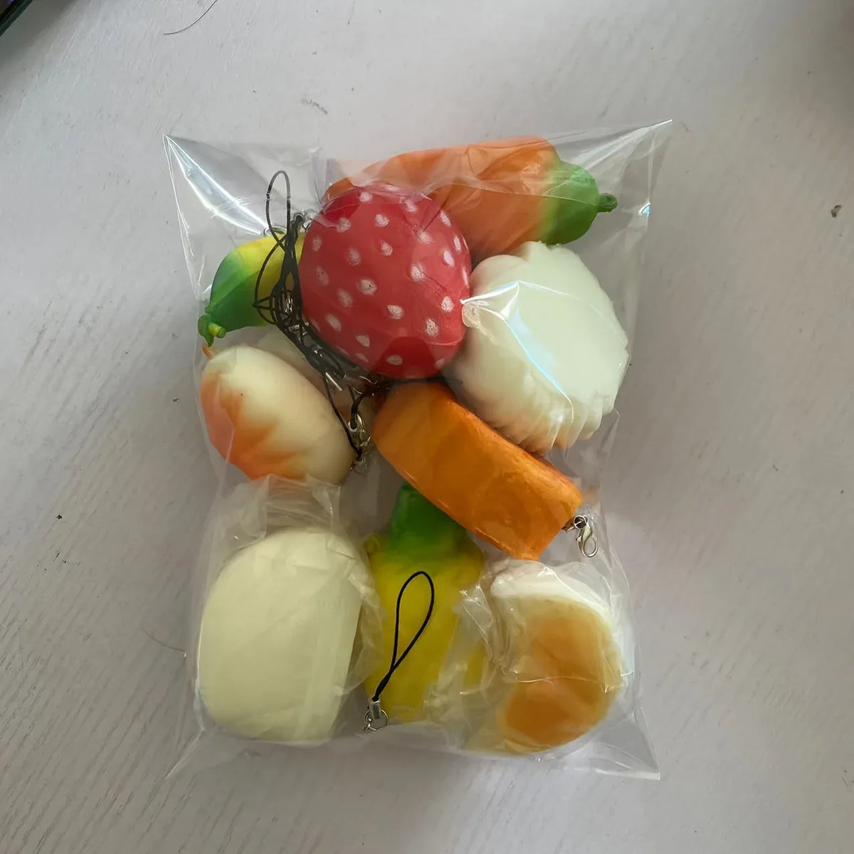 NEW 10pcs Squishies Toy Medium Mini Soft Bread Toys Key Banana Cake Toast Squishy Toy Kawaii Toys Squishy Pack Toy Random