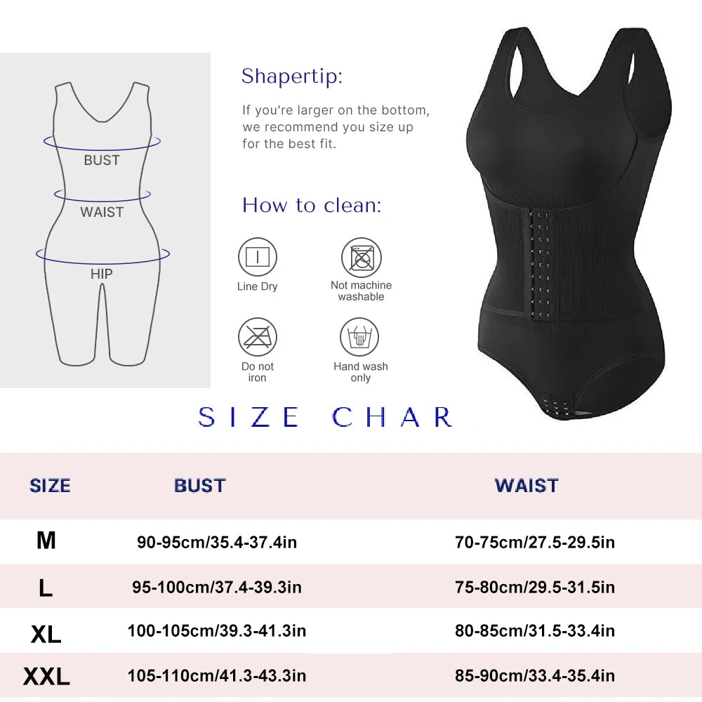 Women’s full body shaper corset cincher by HSF Marketplace, tummy control waist trainer bodysuit tank top shapewear