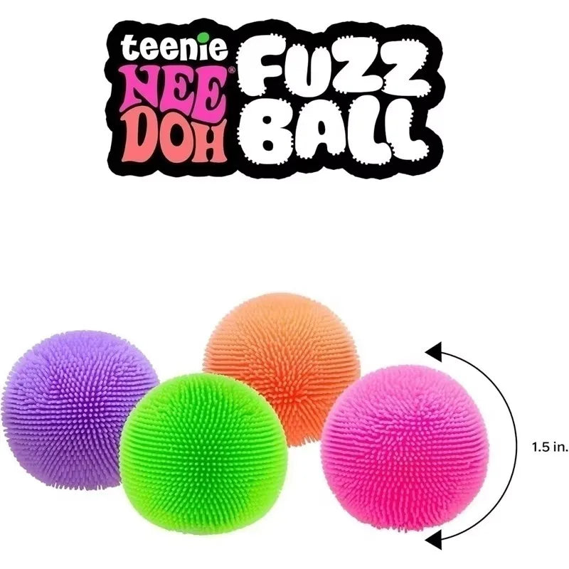 2026 New Model NeeDoh Fuzz Ball Wonder Waves Sensory Squeeze Toy Textured Stress Relief Fidget Ball for Adults Toy