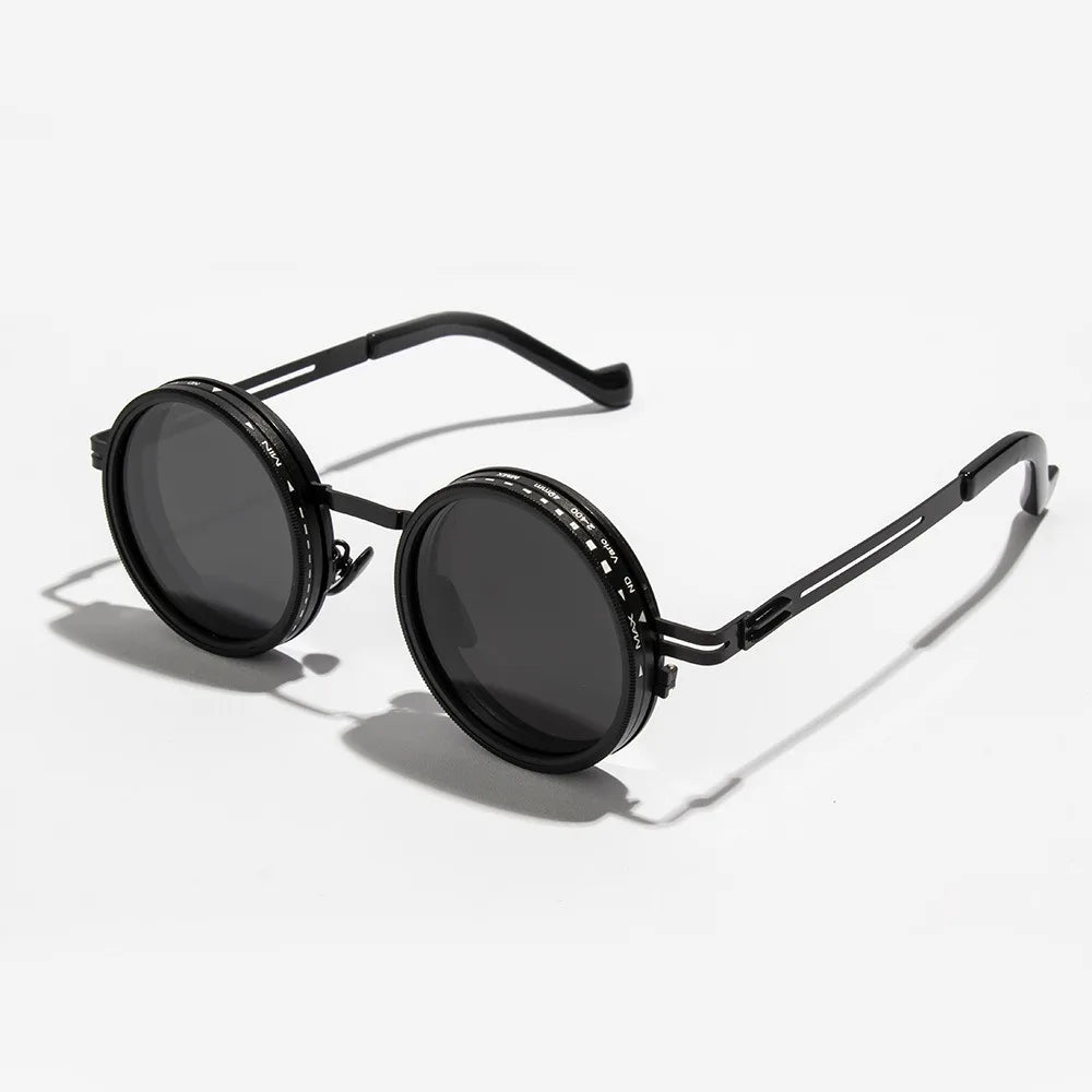 HSF Marketplace ND2-400 adjustable dimming fishing sunglasses with UV400 protection and nine-level sun glare reduction.