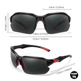 Polarized sports glasses for men and women, windproof and stylish, suitable for outdoor activities like running, fishing, golf, and driving.
