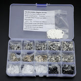 Metal screws and gaskets for professional hairdressing scissors, HSF Marketplace styling tools, multi-size assembly components