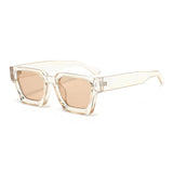 Luxury square fashion sunglasses for women and men, green retro design with UV400 protection, stylish HSF Marketplace brand eyewear