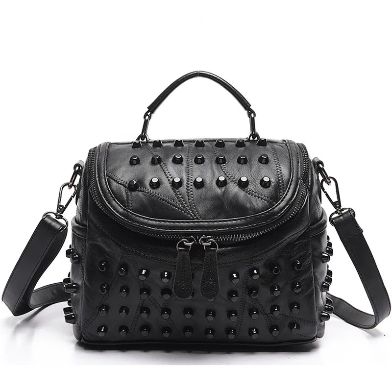 Genuine leather messenger bag for women by HSF Marketplace, featuring a stylish, durable design