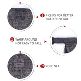 Straight clip-in ponytail human Remy hair extension for easy styling, HSF Marketplace