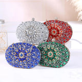 Sparkly women's rhinestone clutch purse with luxury handbag style, perfect for evening events and formal occasions.