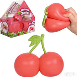 Squeeze Cherries Squeezy Stress Relief Sensory Toy Slow Rebound Fidget Toy For Adults Anxiety Relieve Relaxing Entertainment