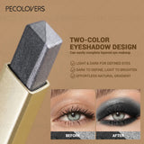 Set of 6 two-color push-pull eye shadow sticks by HSF Marketplace, waterproof and sweat-proof eye makeup for highlighting and stacking.