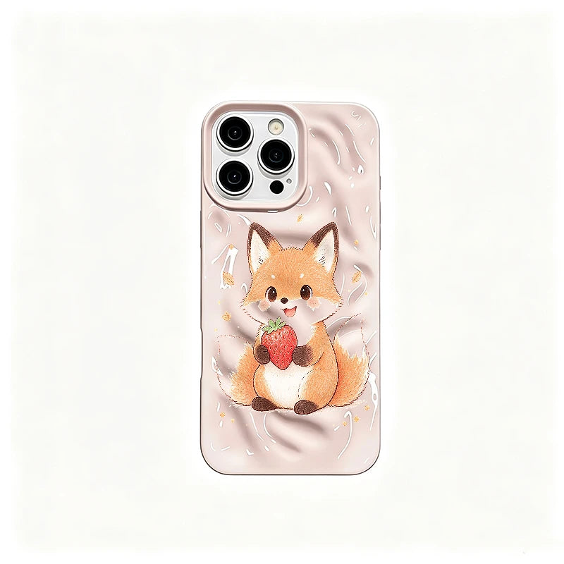 Cartoon Fox iPhone Case for Apple Models 11-18 with Unique Design