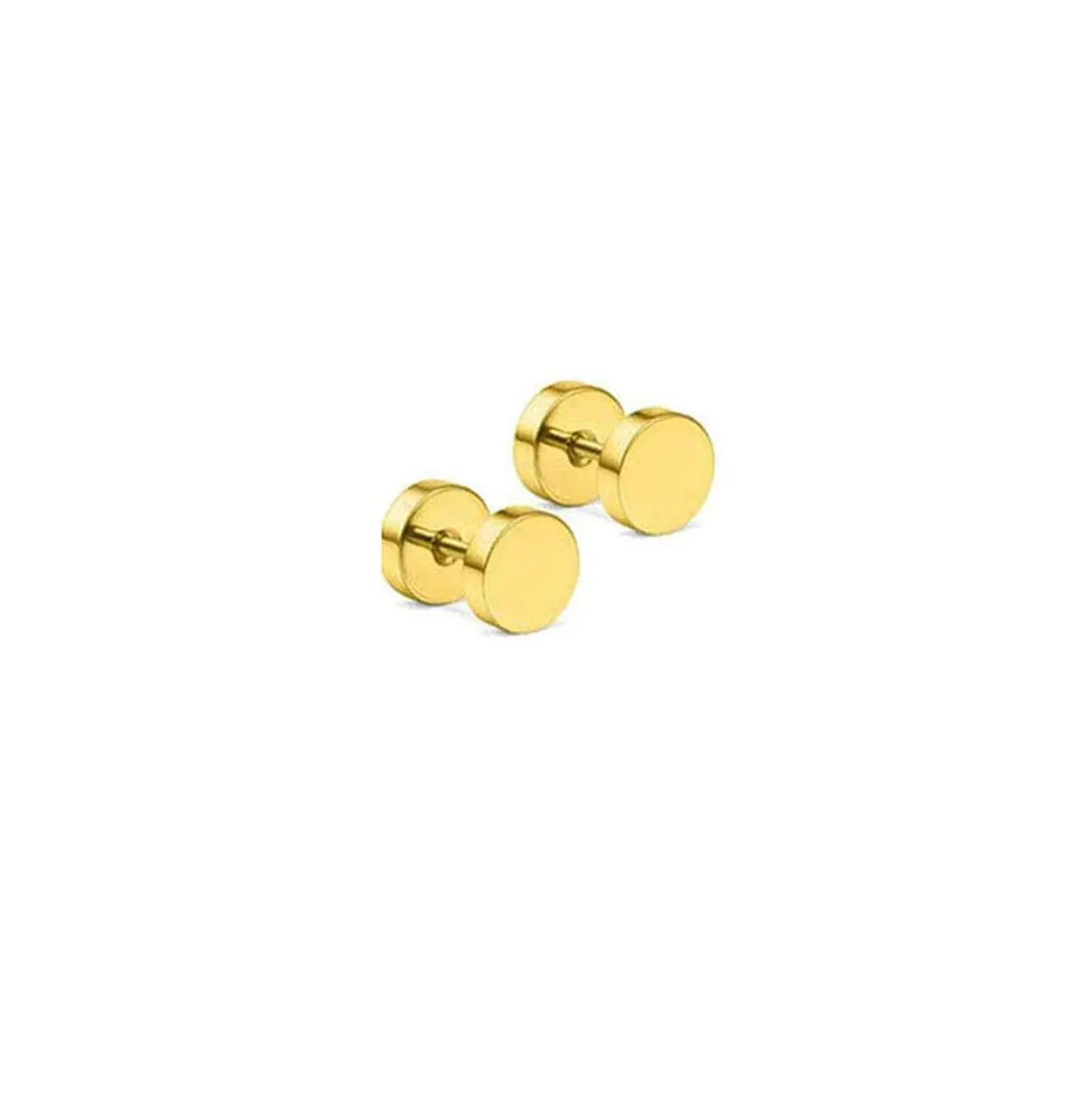 Black stainless steel stud earrings set for men and women by HSF Marketplace