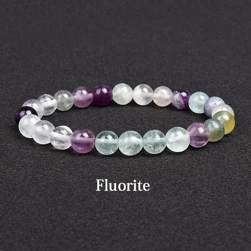 Genuine Natural Stone Bracelet Apatite Lapis Lazuli Agate Crystal Tiger Eye High Quality Gem Beads Bracelet Homme Jewelry Bangle