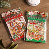Christmas miniature scenes sticker book for holiday crafts by HSF Marketplace