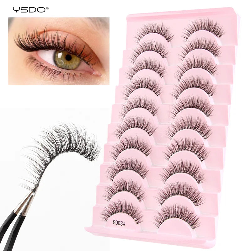 Natural full 3D false eyelashes for stunning cat eye looks by HSF Marketplace
